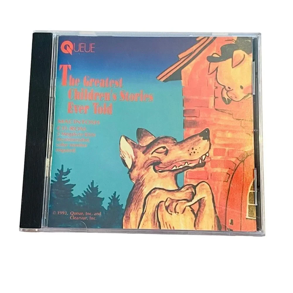 10/$25🦋 Queue The Greatest Children's Stories Ever Told CD-ROM for Mac